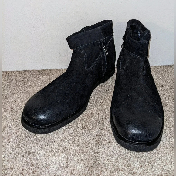 UGG Josefene Cuff Black Women’s Ankle Suede Boots Size‎ 9 NEW - Picture 4 of 10